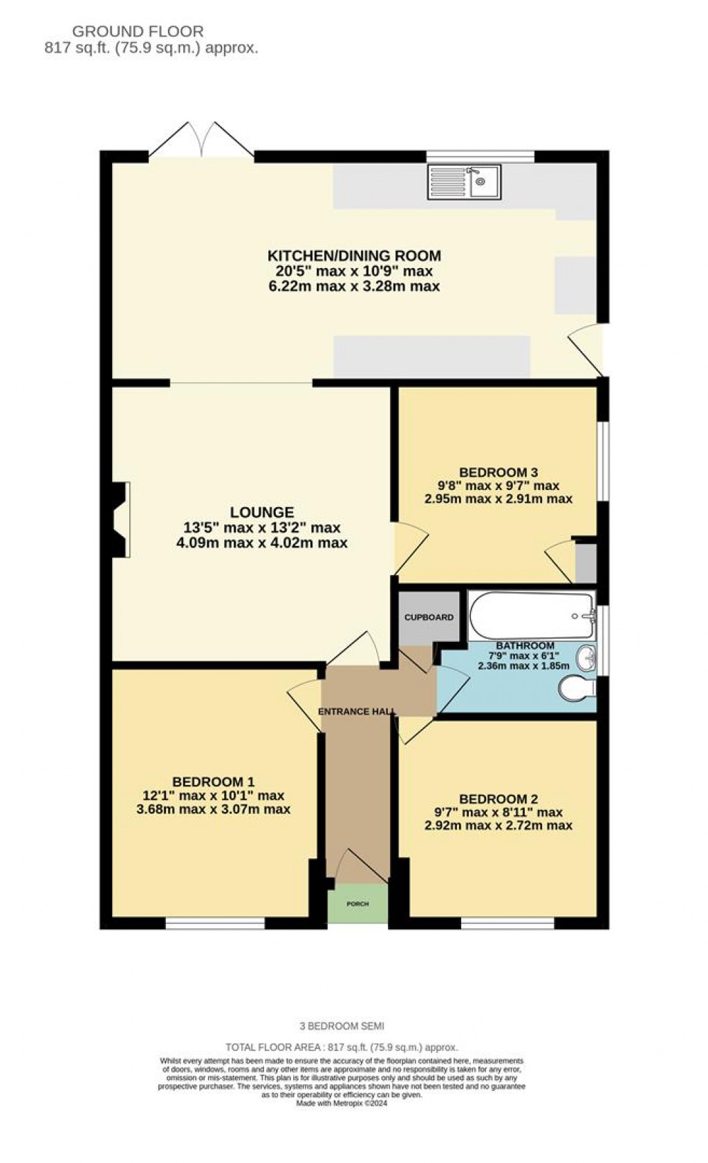 Floorplans For Pitman Close, Basingstoke