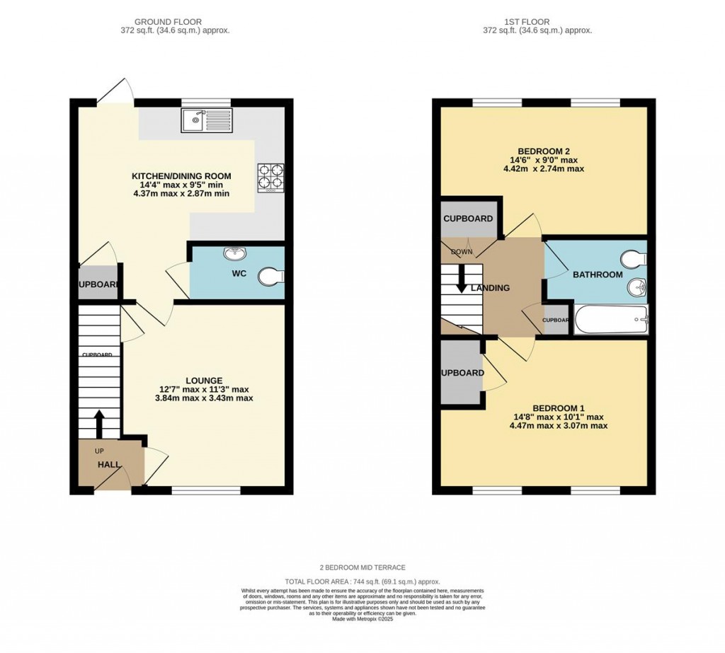 Floorplans For Chilworth Way, Sherfield-On-Loddon, Hook