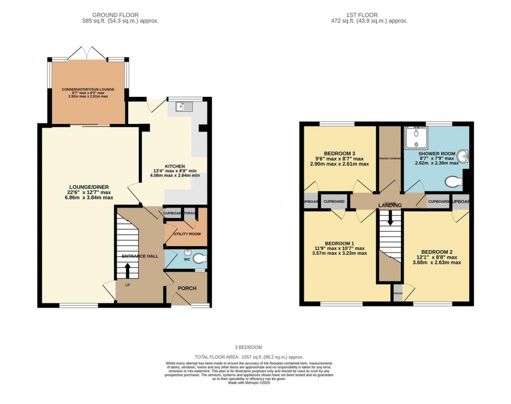 Floorplans For Ludlow Close, Basingstoke