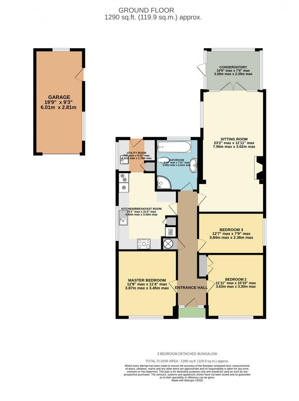 Floorplans For Linden Avenue, Old Basing, Basingstoke