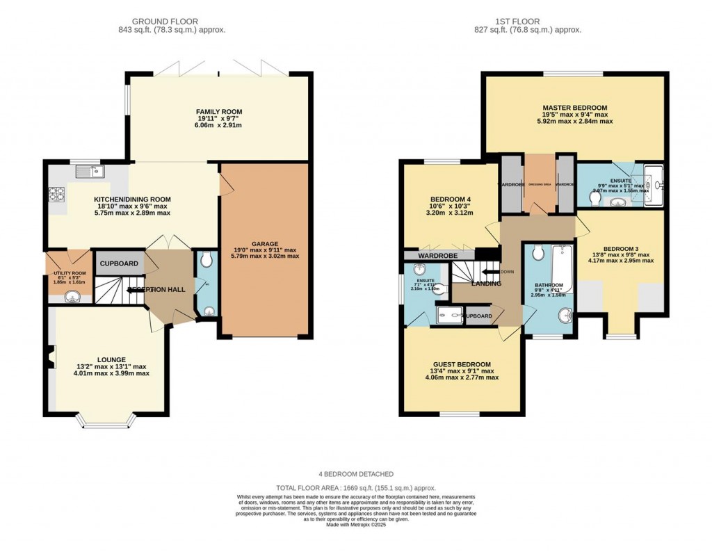 Floorplans For Wallis Drive, Bramley, Tadley