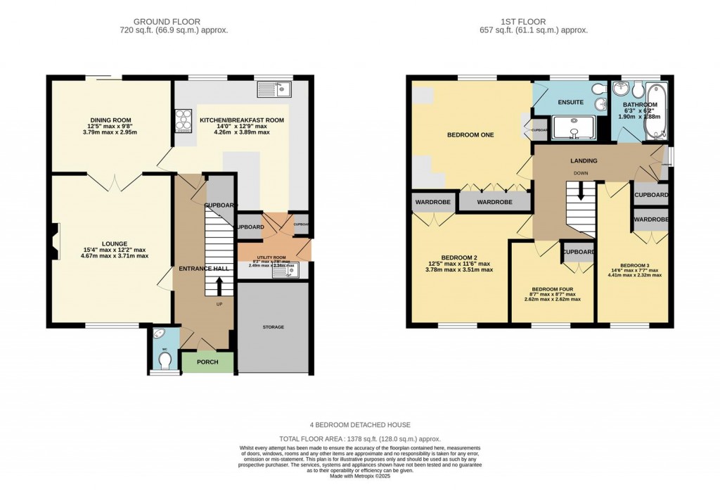 Floorplans For Minden Close, Chineham, Basingstoke
