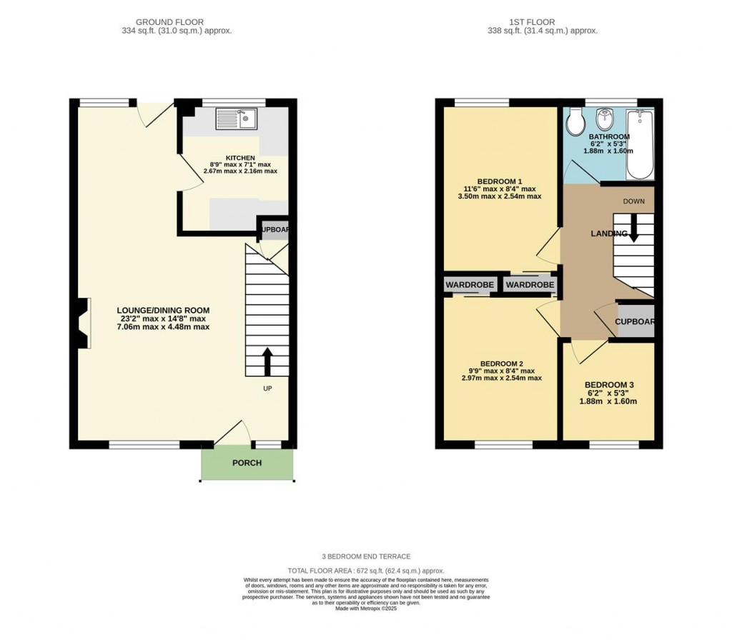 Floorplans For Bowyer Close, Basingstoke