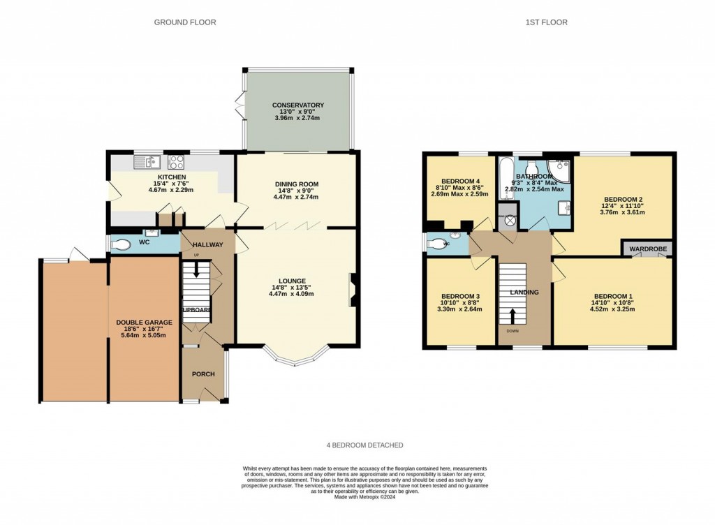Floorplans For Poynings Crescent, Basingstoke