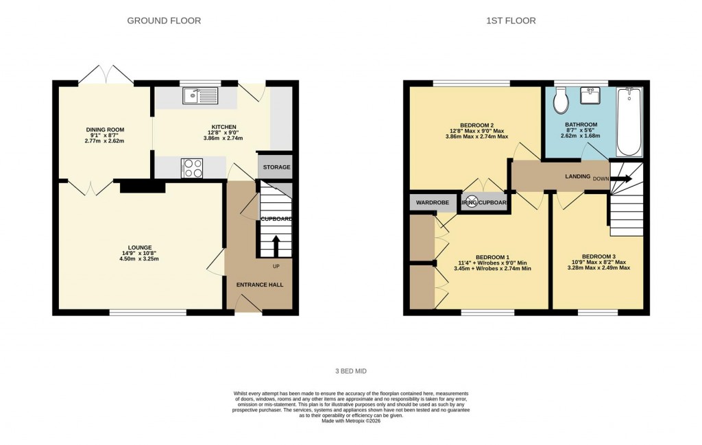 Floorplans For Peveral Way, Basingstoke