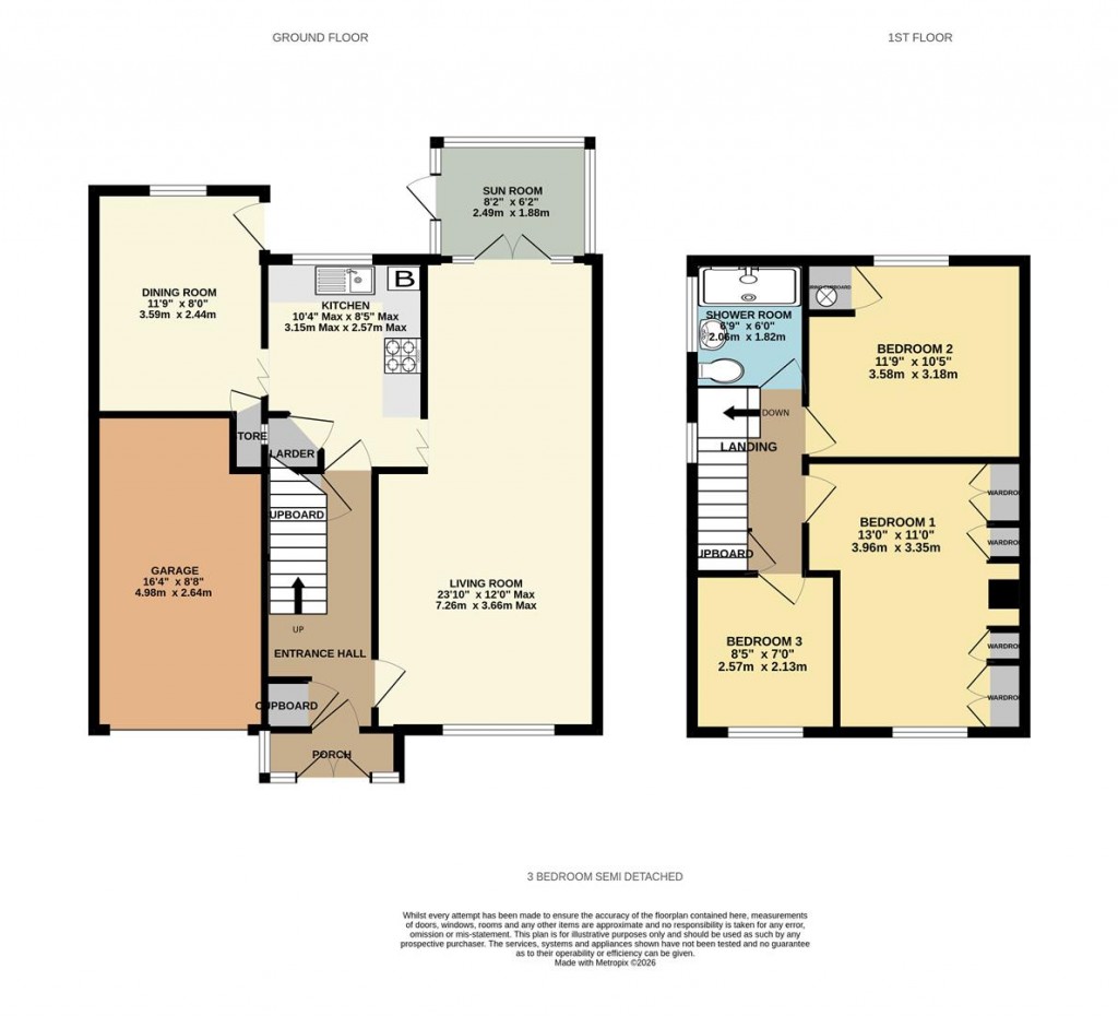 Floorplans For Beech Way, Basingstoke