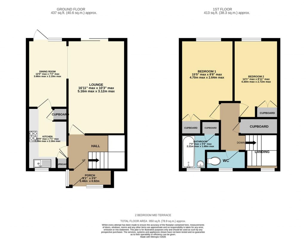 Floorplans For Montserrat Road, Basingstoke