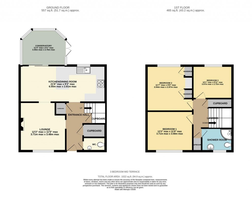 Floorplans For Landseer Close, Basingstoke
