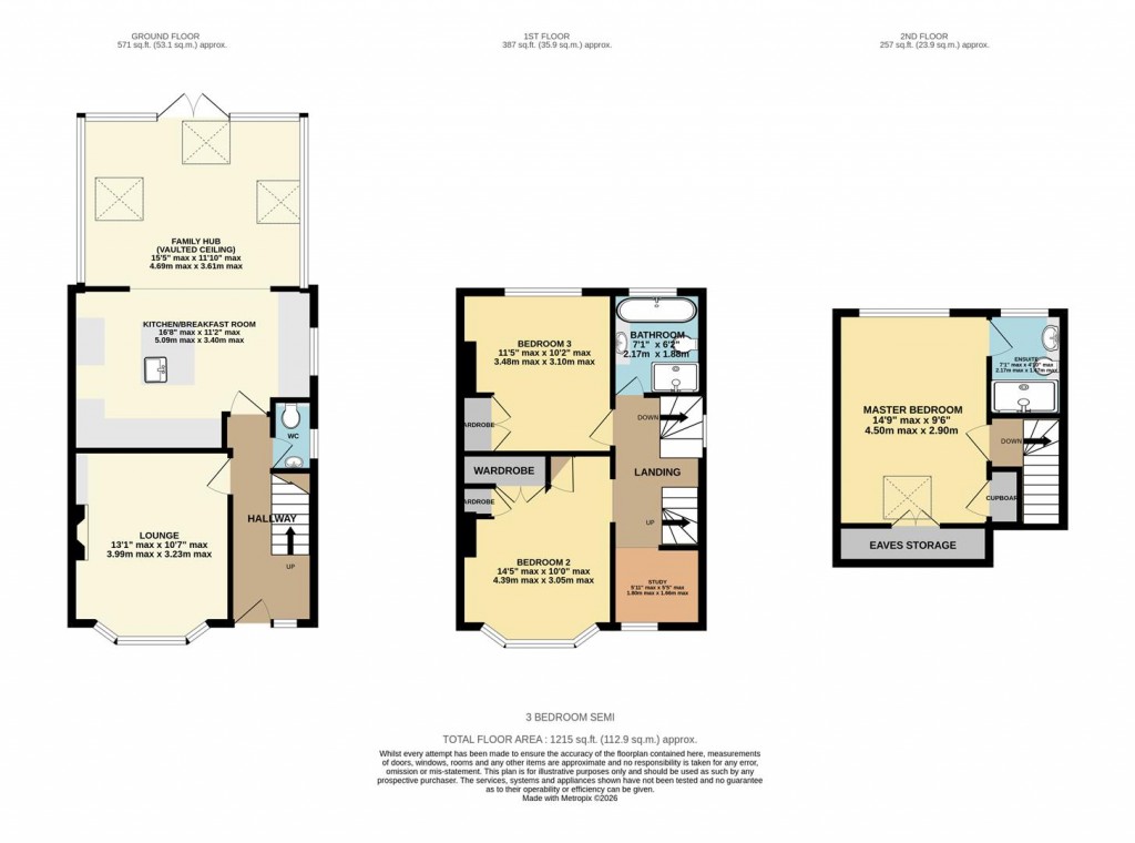 Floorplans For Bramblys Drive, Basingstoke