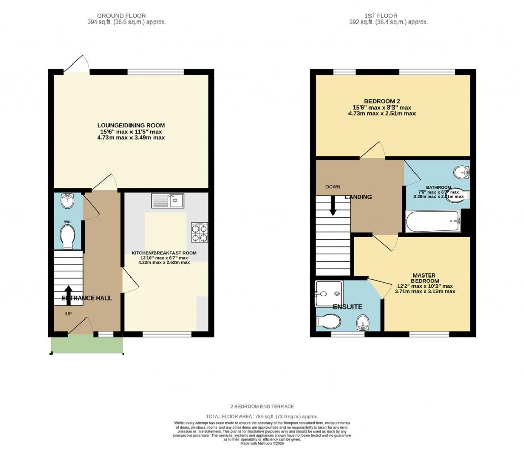 Floorplans For Northbrook Crescent, Basingstoke