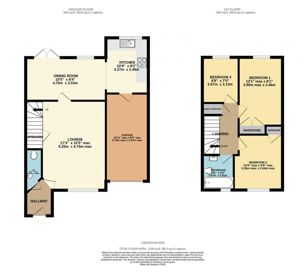 Floorplans For Speckled Wood Road, Basingstoke