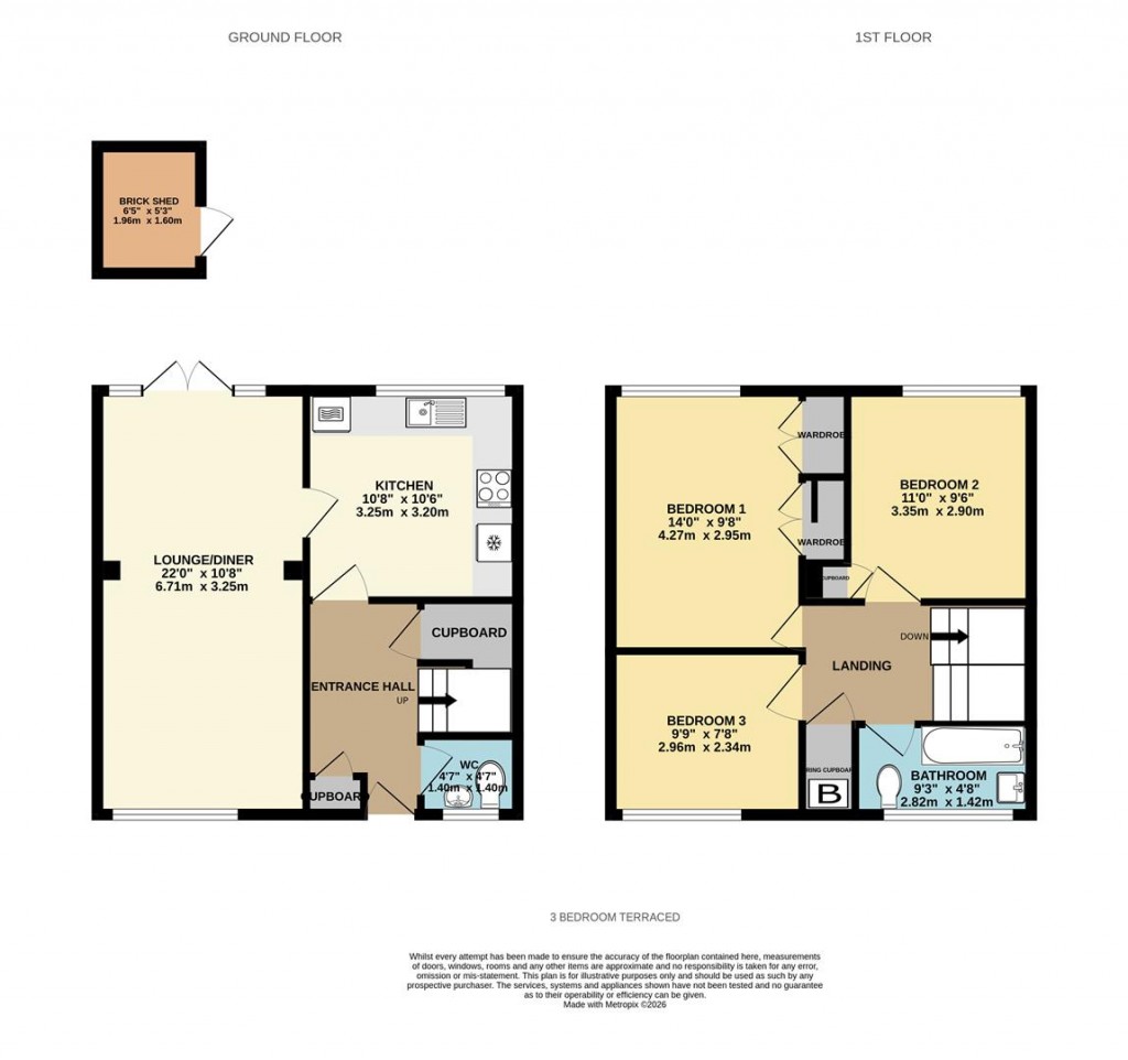 Floorplans For West Ham Close, Basingstoke