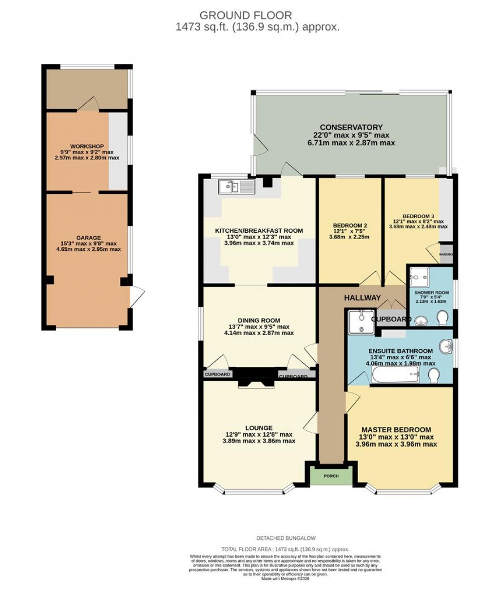 Floorplans For Park Avenue, Old Basing, Basingstoke