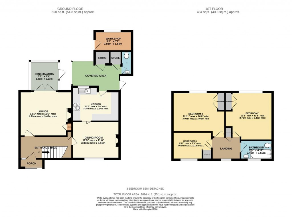 Floorplans For Queen Mary Avenue, Basingstoke