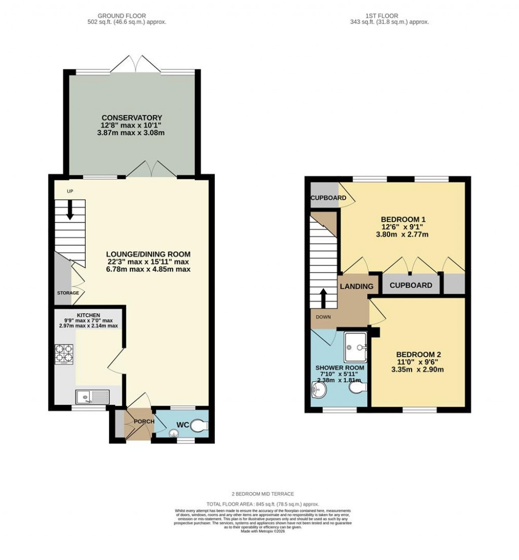 Floorplans For Clover Field, Lychpit, Basingstoke