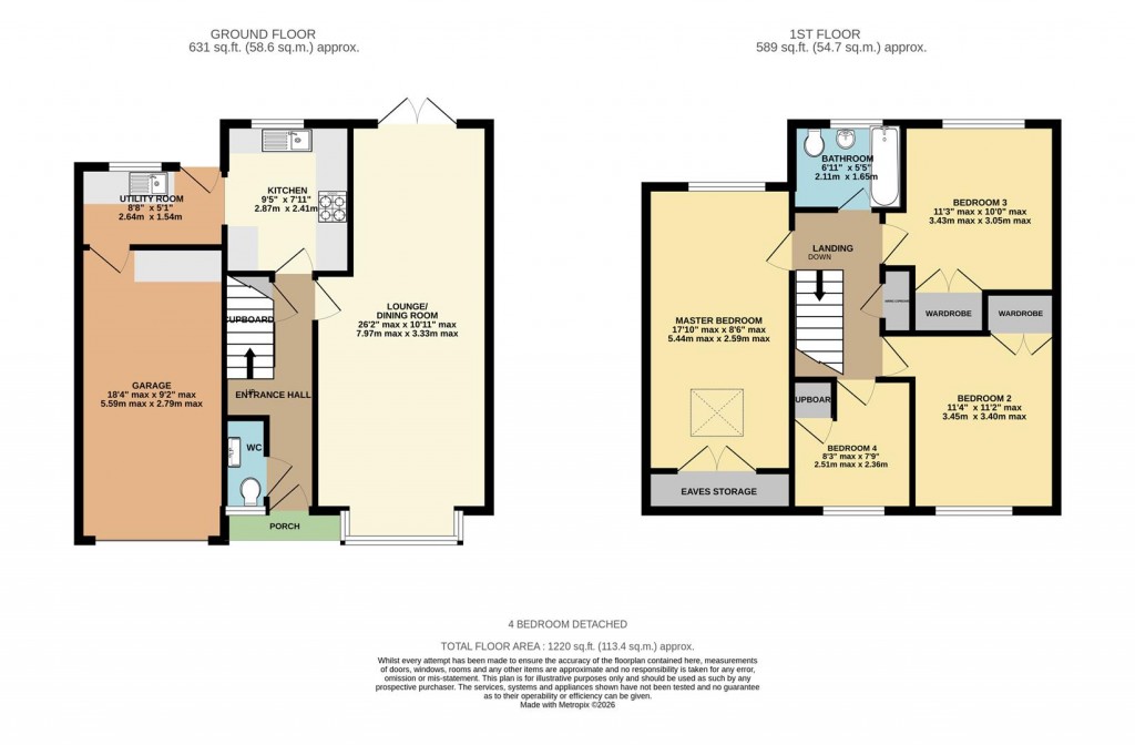 Floorplans For Paxton Close, Basingstoke