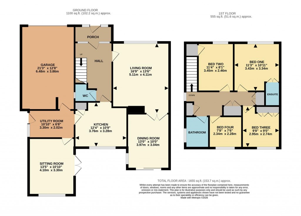 Floorplans For Pack Lane, Basingstoke
