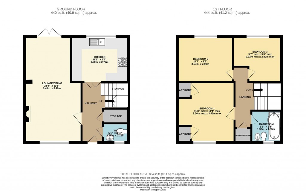 Floorplans For Gainsborough Road, Basingstoke