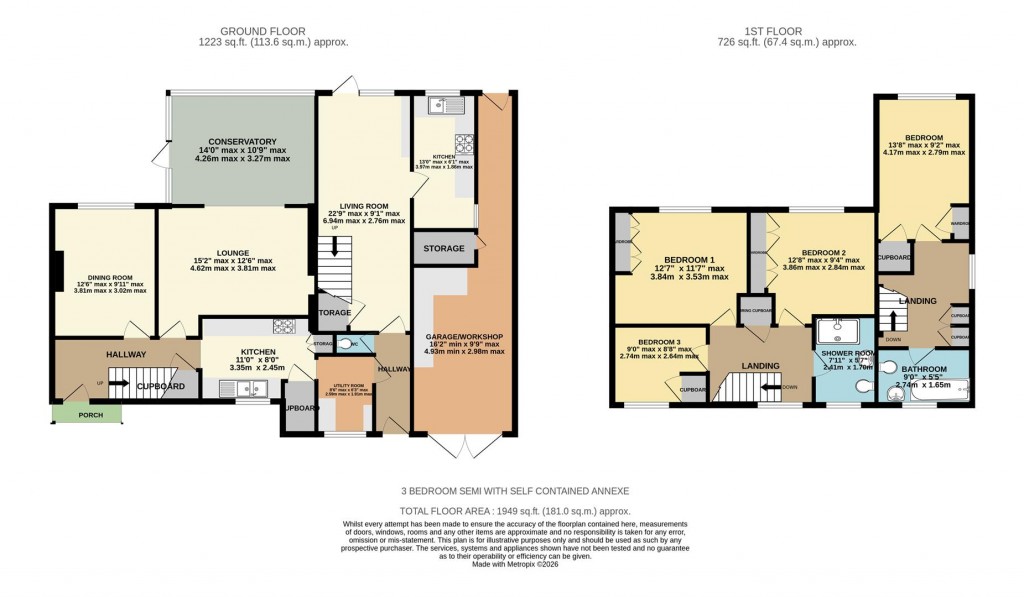 Floorplans For Spring Close, Sherborne St. John, Basingstoke