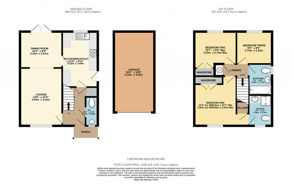 Floorplans For Causton Road, Beggarwood, Basingstoke