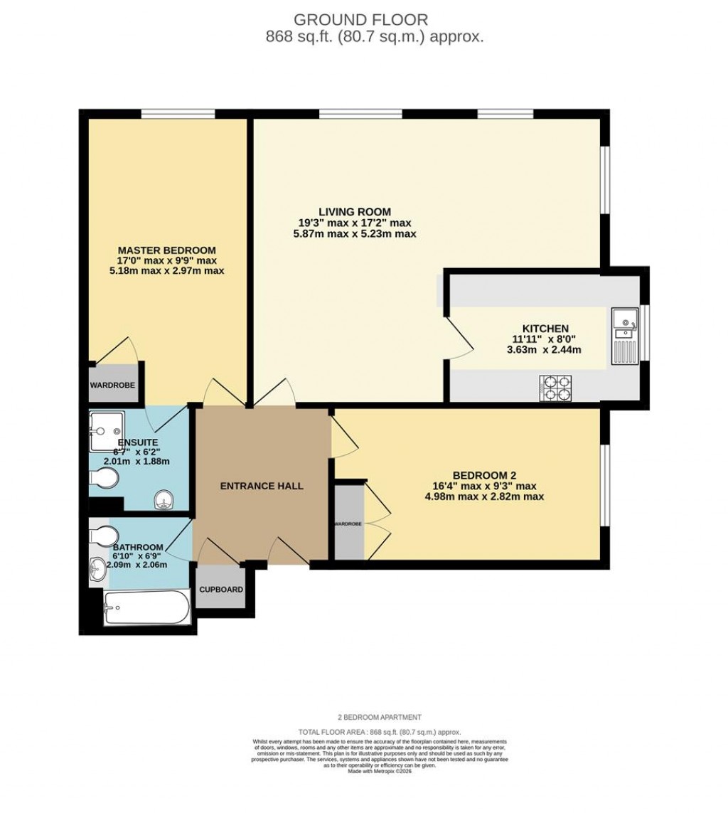 Floorplans For Pyotts Court, Old Basing, Basingstoke