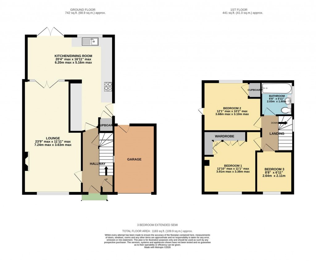 Floorplans For Hawthorn Way, Clarke Estate, Basingstoke
