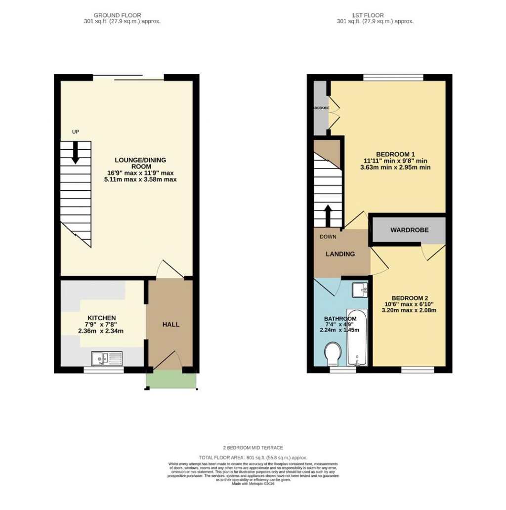 Floorplans For Gander Drive, The Beeches, Basingstoke
